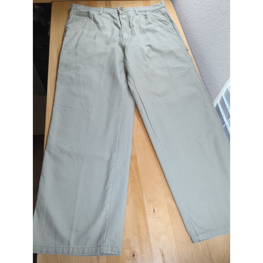 Wolverine Canvas Men's Jeans 38x30 Khaki Beige Carpenter Work Pants
